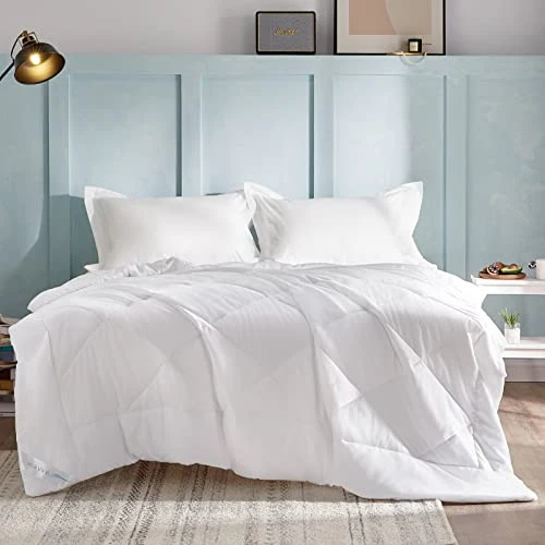 Offerta a tempo: WAVVE Piumino Letto Matrimoniale, 220x240 cm, Bianco | Piumone Leggero in Microfibra Morbida, Imbottitura Premium e Traspirante in Fibra, Ideale per Primavera, Estate ed Autunno - 32% da 28.99 € a 19.85 €