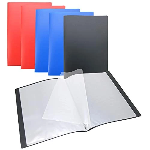 Offerta a tempo: WAYTEX 931400P - Confezione da 6 protezioni per documenti A4, 40 foto, 20 tasche, copertina in polipropilene, colori assortiti - 0.00% da 13.40 € a 13.40 €