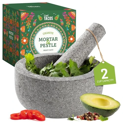 Offre limitée : CT Mortier et Pilon en Granit, Capacité 2 Tasses (Gris) de 36.99 € à 36.99 € (0.00% de remise)