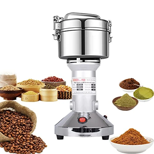 Offerta a tempo: LEJIEYIN Mulino per Cereali 150g Grinder Elettrico 22000RPM Speed Cereali Grinder Acciaio Inossidabile Macina Cereali Elettrica Mulino Elettrico per Farina/Grano/Cereali Secchi/Erba/Spezie - 0.00% da 47.99 € a 47.99 €