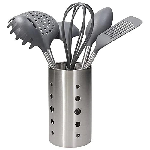 Tognana Mythos Lot de 6 ustensiles de cuisine, Acier inoxydable gris