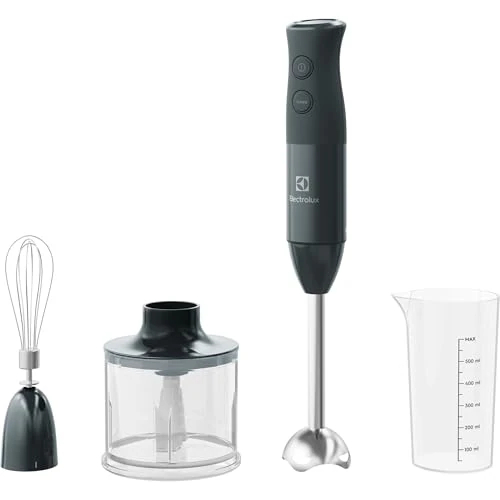 Electrolux E4HB1-6GG Hand Blender with TruFlow Technology, Plastic, 600 millilitres, Black