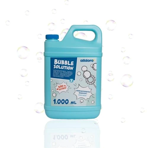 alldoro Líquido para pompas de jabón, 1200 ml Listo para Usar, garrafa