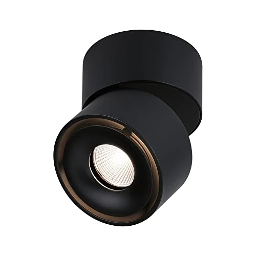 Offerta a tempo: Paulmann 93371 Incasso LED plafoniera Spircle 78 mm incl. 1x8,0 W Bianco Caldo Nero Opaco apparecchio applicabile Alluminio 3000 K 8 W - 20% da 59.19 € a 47.58 €