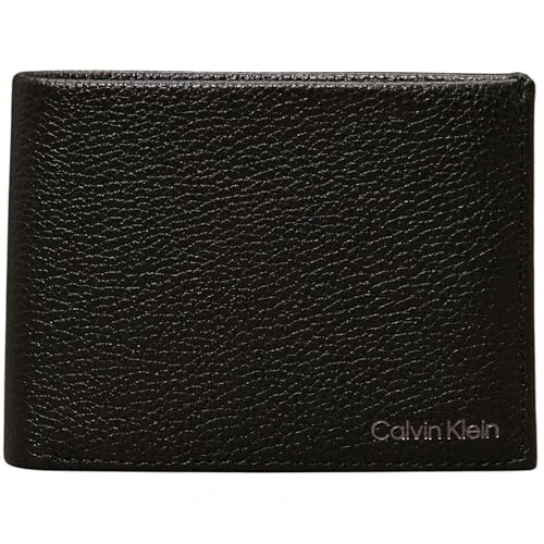 Calvin Klein Billetero Hombre CK 10cc + artículo en Piel Moneda K50K507969 Bifold cm 13 x 10 x 2,5 (Aproximadamente)