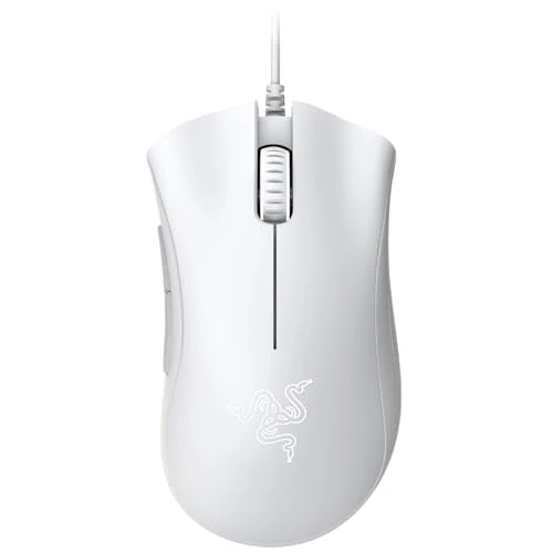 Offerta a tempo: Razer DeathAdder Essential (2021) - Mouse da Gioco Cablato con Sensore Ottico da 6400 DPI (Sensore Ottico da 6400 DPI, 5 Pulsanti Programmabili, Fattore di Forma Ergonomico) Bianco - 38% da 39.99 € a 24.95 €
