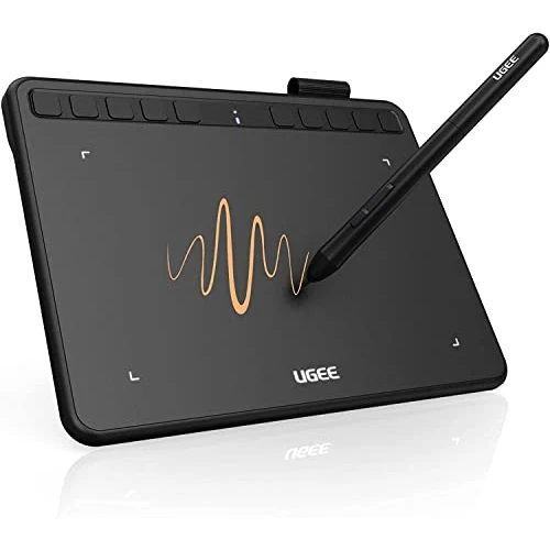Offerta a tempo: Tablet grafico ugee S640, penna, 8192 livelli di pressione, 10 tasti rapidi | Tavoletta grafica 6,3×4″ per bambini e principianti: disegnare, modificare e progettare su Windows, Mac, Linux e Android. - 0.00% da 35.99 € a 35.99 €