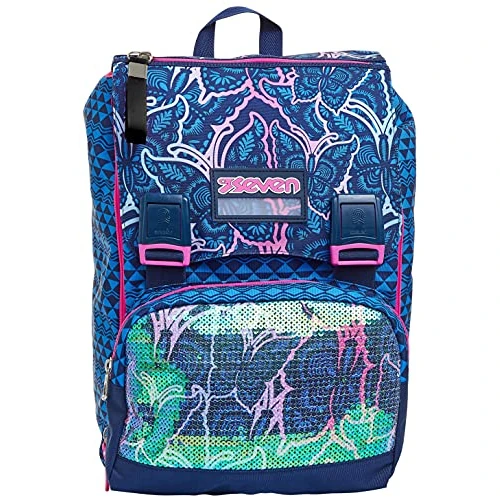 Limited-time offer: Seven Foldable Backpack, Graceful Girl, Blue, Double Compartment, School and Travel from 58.16 £ to 58.16 £ (save 0.00%)