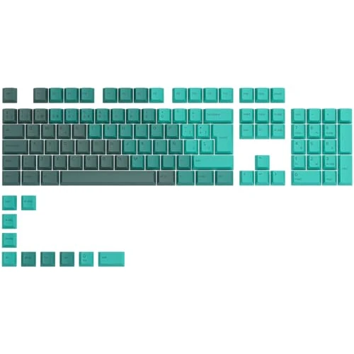 GLORIOUS Gaming 115 Capuchons de Touches GPBT - Profil Cherry, PBT Super Durable, Look spectaculaire, Son supérieur, Police Originale, dispositions : Espagne - Disposition Allemande QWERTZ