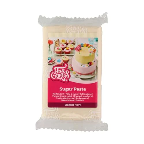 Limited offer: FunCakes Sugar Paste Elegant Ivory, Easy to Use, Smooth, Flexible, Soft and Pliable, Perfect for Cake Decorating, Halal, Kosher and Gluten Free, 250 g from 9.98 EUR to 3.45 EUR (save 65%)