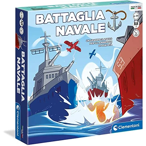 Offerta a tempo: Clementoni - Battaglia Navale, Gioco da Tavolo di Strategia e Logica — 13% da 11,90 € a 10,39 €