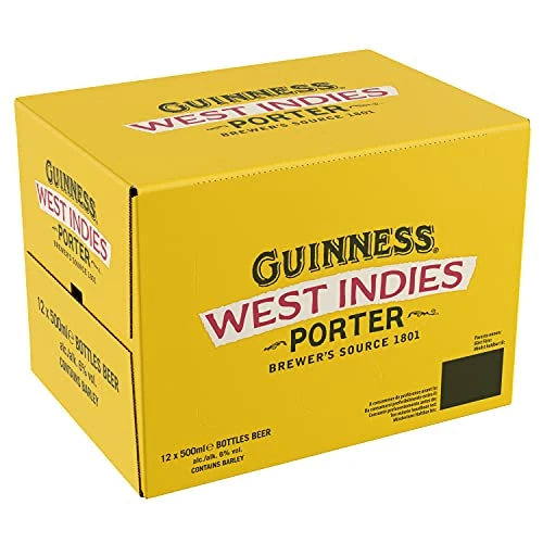 Offerta a tempo: Guinness West Indies Porter Birra, Bottiglia - Pacco da 12 x 500 ml - 28% da 49.90 € a 35.88 €