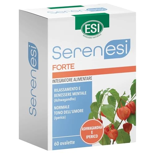 Serenesi Forte - Complemento Alimenticio con Extracto de Hipérico, Ashwagandha, Magnesio y Vitamina B6 - Balance Emocional y Bienestar - 60 Comprimidos (60 Unidad (Paquete de 1))