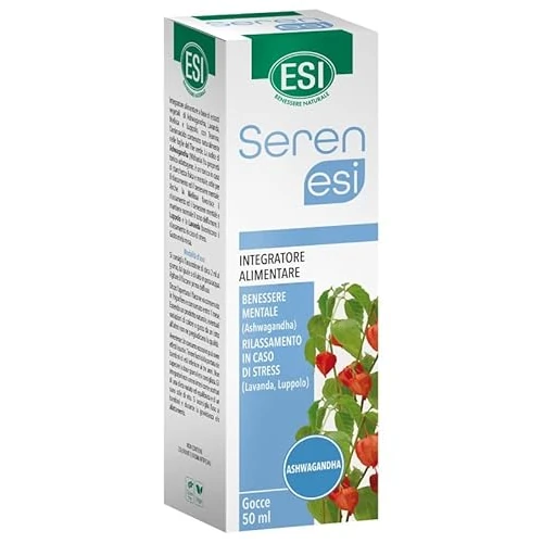 Offerta a tempo: ESI - Serenesi Gocce, Integratore Alimentare in Gocce a Base di Ashwaganda, Melissa e Lavanda, Favorisce il Relax e Contrasta lo Stress, Gusto Mela Rossa, Senza Glutine e Vegano, 50 ml - 48% da 15.90 € a 8.27 €