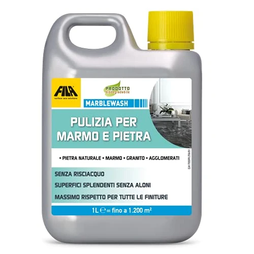Offerta a tempo: FILA Surface Care Solutions, MARBLEWASH, Detergente per Superfici in Marmo e Pietra senza Risciacquo e adatto a tutti i tipi di Finitura, 1L - 8% da 13.04 € a 11.99 €
