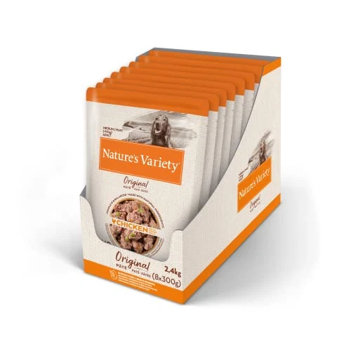 Offre limitée : Nature's Variety Original No Grain - Pâtés pour chiens adultes avec poulet - Boîte 8 x 300 g de 24.99 € à 21.19 € (15% de remise)