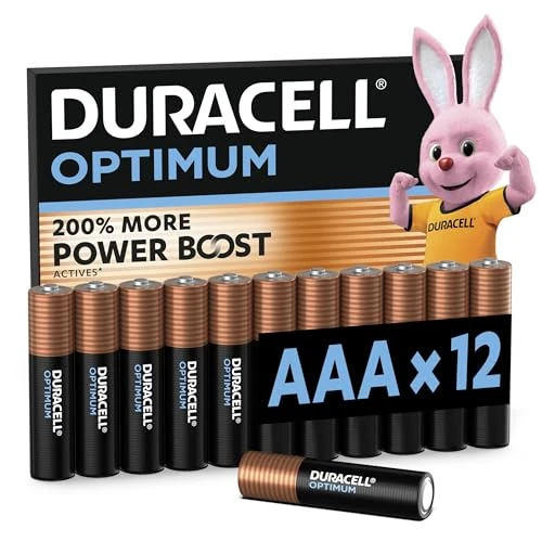 Beperkte aanbieding: DURACELL Optimum AAA-batterijen, 12 Stuks​, Alkalinebatterijen 1,5V – 200% meer Power Boost-ingrediënten – Geschikt Voor Moderne Apparaten – 100% Recyclebaar, 0% Plastic Verpakking – MX1500 van 9.99 EUR naar 9.99 EUR (besparing 0%)