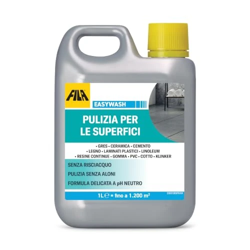 Offerta a tempo: FILA Solutions EASYWASH Detergente Neutro Gres Cotto Legno Ceramica - 1L - 0.00% da 10.99 € a 10.99 €