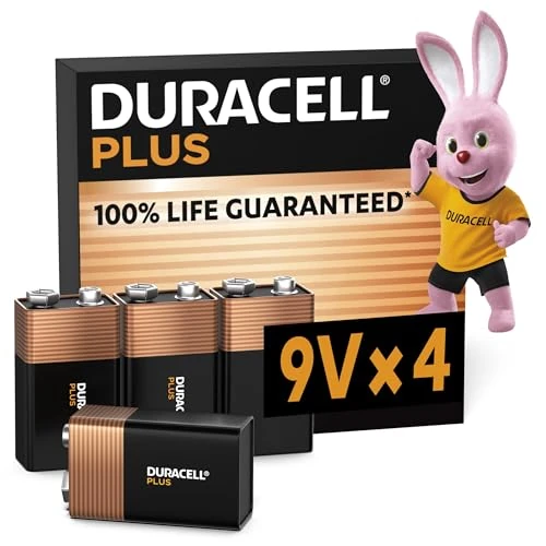 Limited-time offer: Duracell Plus 9V Batteries (4 Pack) - Alkaline - 100% Life Guaranteed - Reliability For Everyday Devices - 0% Plastic Packaging - 5-Year Storage - 6LR61 MN1604 from 15.00 GBP to 11.55 GBP (save 23%)