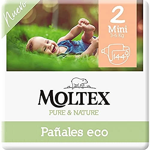 Limited-time offer: Moltex Pure & Nature Eco Nappies Size 2 (3-6 kg) – 144 Nappies from 44.65 £ to 44.65 £ (save 0.00%)