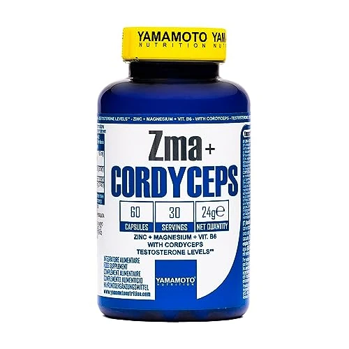 Offerta a tempo: YAMAMOTO NUTRITION Zma + CORDYCEPS 60 capsule, integratore che supporta la fertilità, il benessere maschile e ridurre la stanchezza - 29% da 15.19 € a 10.81 €