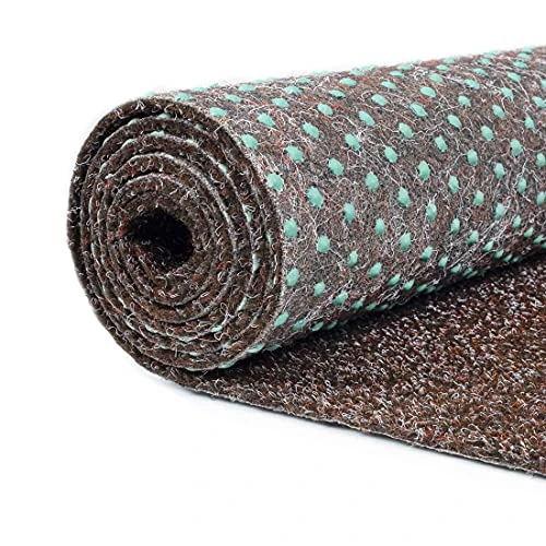Carpeto Rugs Césped Artificial Sintético con Protuberancias para Exterior e Interior - Césped Artificial para Balcón, Terraza y Jardín - Rollos de Cesped Artificial - Marrón - 400 x 225 cm