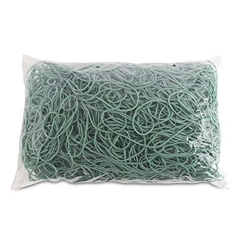 Bandas de goma para productos de oficina, diámetro de 100 mm, 1,5 x 1,5 mm, 1000 g, color verde, accesorios de oficina pequeños, tipo estándar, material: caucho, peso (g)-1000, color verde, tamaño: