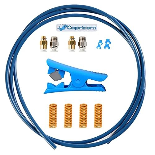 Limitiertes Angebot: Creality Capricorn Bowden Schlauch XS Serie, PTFE Schlauch Teflonschlauch für 3D-Drucker 1,75 mm Filament mit PC4-M6 und PC4-M10 Pneumatik-Anschlussstücke und Schlauchschneider für alle 3D-Drucker von 15.99 EUR auf 15.99 EUR (Spare 0%)