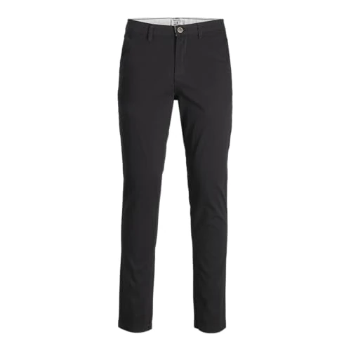 Limited-time offer: Jack & Jones Men's Jpstmarco Jjdave Akm Noos Trouser, Black, 36W 32L UK from 25.00 £ to 18.69 £ (save 25%)