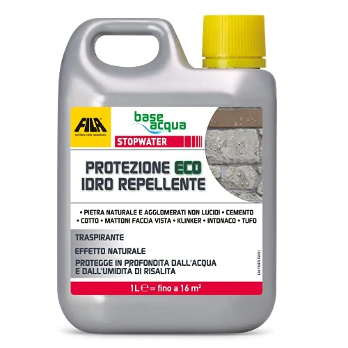 Offerta a tempo: FILA Solutions STOPWATER Idrorepellente Pietra Cotto Esterni - 1L - 13% da 20.44 € a 17.69 €