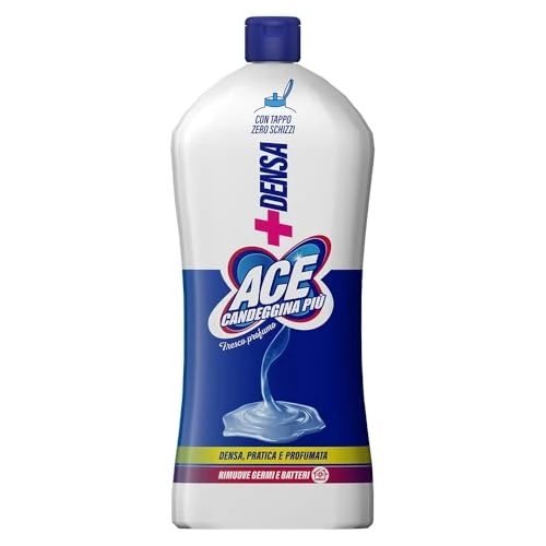 Offerta a tempo: ACE Candeggina Più Denso Squeeze Fresco Profumo, Flacone da 1 litro — 19% da 2,22 € a 1,79 €