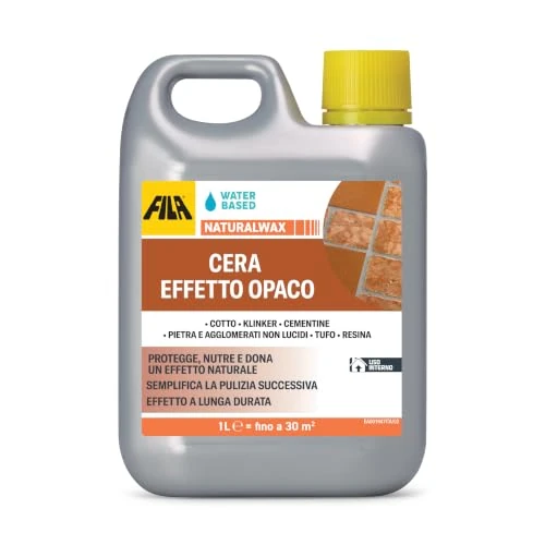 Offerta a tempo: FILA Solutions NATURALWAX Cera Opaca Cotto Cementine Pietra - 1L - 30% da 22.99 € a 16.00 €