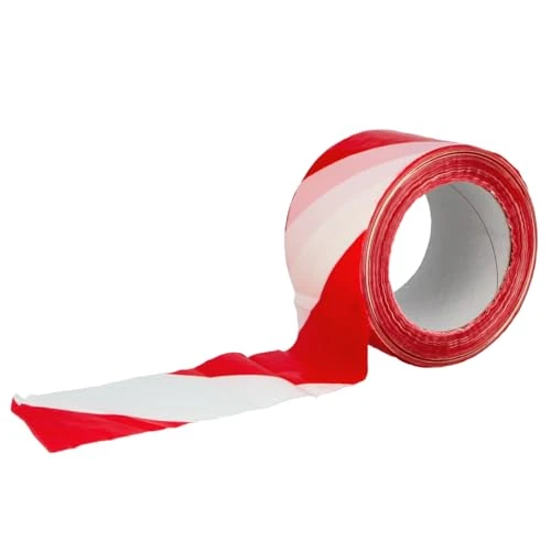 Offerta a tempo: Amig – Nastro segnaletico non adesivo – Per segnalazione e avvertimento di pericolo – Impermeabile e flessibile – PVC – 70 mm x 200 m – Rosso e bianco - 0.00% da 8.19 € a 8.19 €