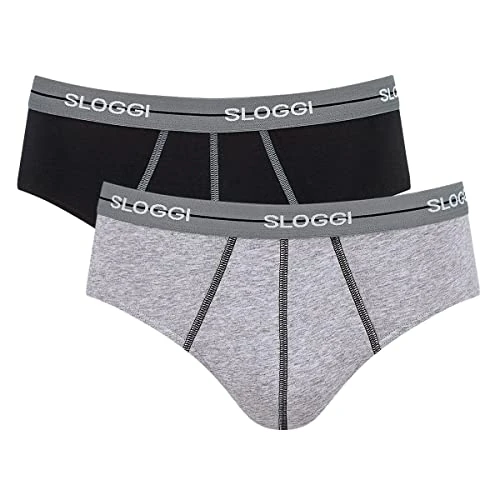 Offerta a tempo: sloggi Uomo Start Midi C2P Box, Grey Combination, 4 - 47% da 18.00 € a 9.48 €