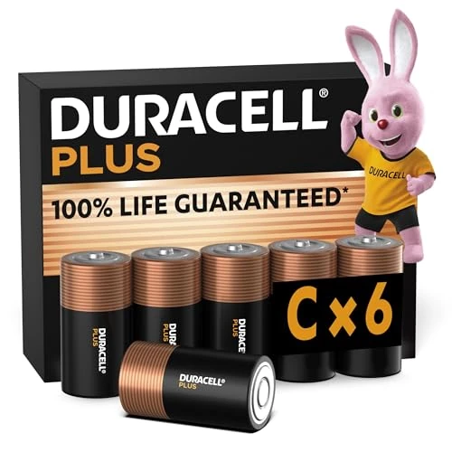 Offerta a tempo: Duracell Batterie Plus C (pacco da 6) — 25% da 19,20 € a 14,40 €