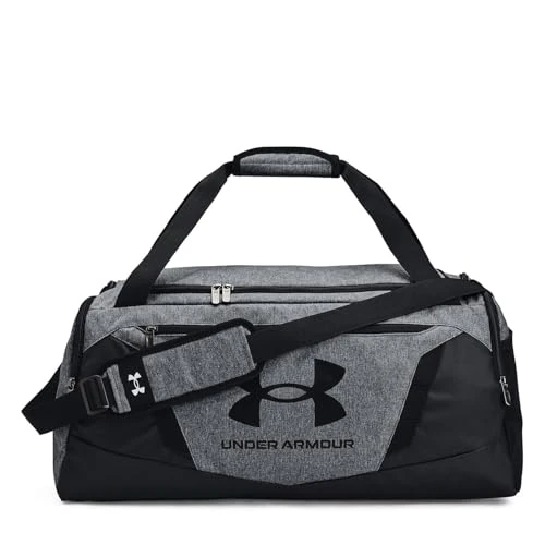 Under Armour Ua Undeniable 5.0 Duffle, Borsa sportiva Unisex - Adulto, Pitch Grey Medium Heather/Black/Black, M