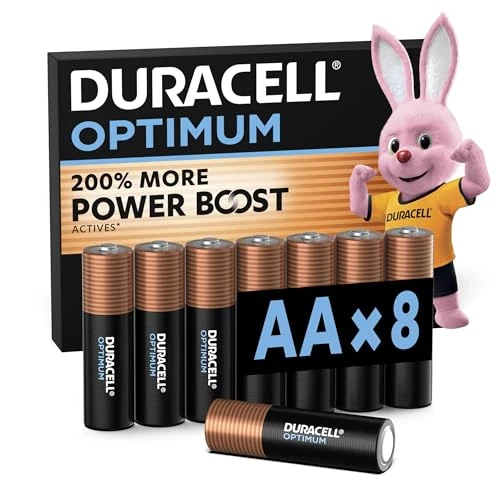 Begrenztes Angebot: DURACELL Optimum AA-Batterien (8er-Pack) – Alkaline-Batterien 1,5 V von 13.92 EUR auf 8.49 EUR (Rabatt 39%)