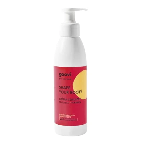 Offerta a tempo: Goovi, Shape Your Booty, Crema Cellulite, Snellisce e Tonifica, Riduce gli Inestetismi della Cellulite e la Pelle a Buccia d'Arancia, 240 ml - 31% da 25.90 € a 17.92 €