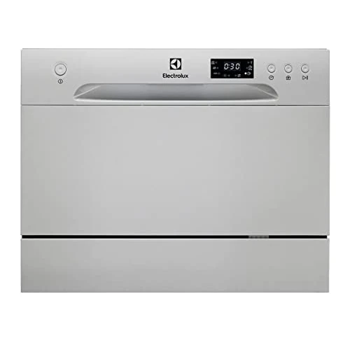 Offerta a tempo: Electrolux Serie 600 Mini Lavastoviglie da Tavolo, 55 cm, ESF2400OS, Libera Installazione, Capacità 6 Coperti, 6 Programmi di Lavaggio, 438x550x500 mm, Argento - 40% da 499.99 € a 299.99 €