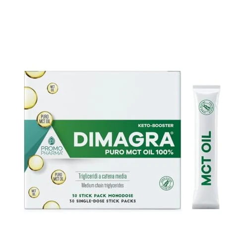 Offerta a tempo: Dimagra MCT Oil 100% Puro - Olio di Cocco per Chetogenica - 30 Stick da 5ml - 0.00% da 17.96 € a 17.96 €