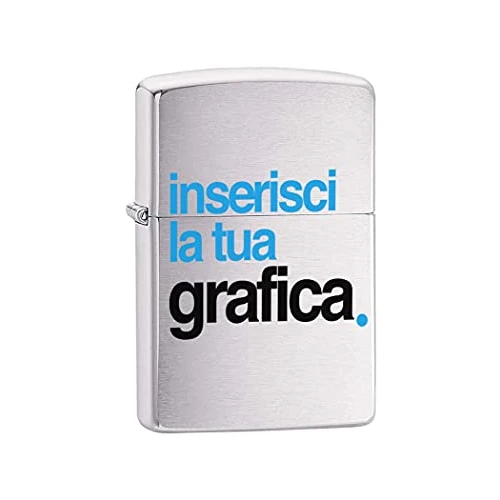 Offerta a tempo: Point20.it - Accendino benzina personalizzato con foto modello zip gadget idea regalo fidanzati anniversario festa del papà mamma cucina natale - 0.00% da 9.99 € a 9.99 €