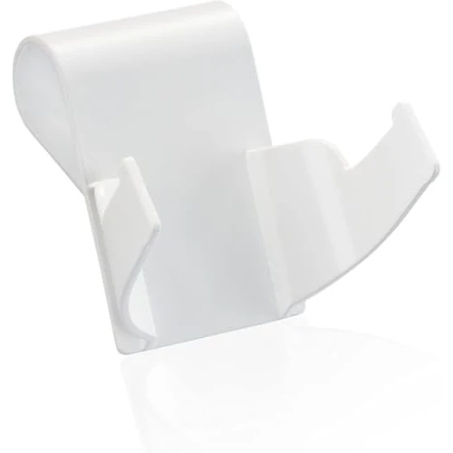 Leifheit Support mural pour aspirateur à vitres Nemo, crochet mural pour fixation de l'aspirateur de salle de bains, avec mécanisme de serrage pour parois de douche et trous pour fixation au mur