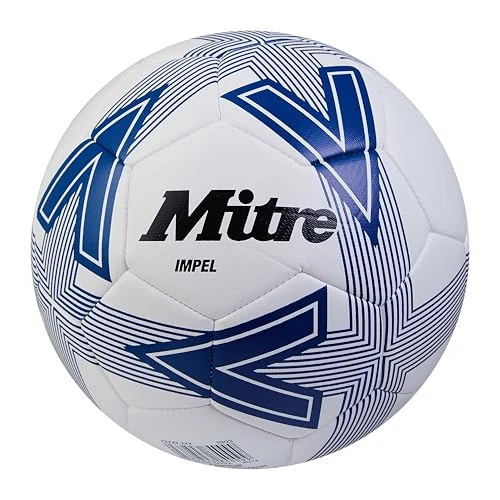 Limited-time offer: Mitre Impel L30P Unisex Football, White/Dazzling Blue/Black, 5 from 12.00 GBP to 11.18 GBP (save 7%)