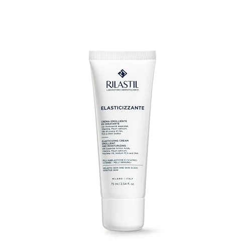 Offerta a tempo: Rilastil Elasticizzante Crema Viso e Corpo, Trattamento delle Cicatrici, Emolliente ed Idratante per Pelli Sensibili, Confezione da 75 ml - 44% da 29.90 € a 16.69 €