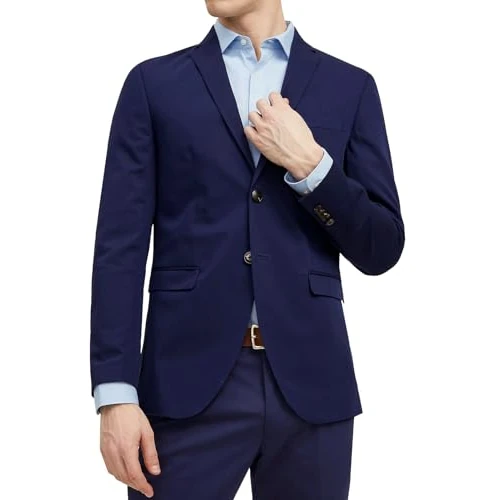 Offerta a tempo: JACK & JONES Jprfranco Blazer Noos, Uomo Camicia casual, Medieval Blue, 52 - 58% da 79.99 € a 33.34 €