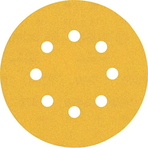 Offerta a tempo: Bosch Professional 50x Carte Abrasive Expert C470 con 8 Fori per Legno Duro, Vernice su Legno, Ø 125 mm, Grana 240, Accessorio Levigatrice Rotoorbitale - 35% da 34.77 € a 22.63 €