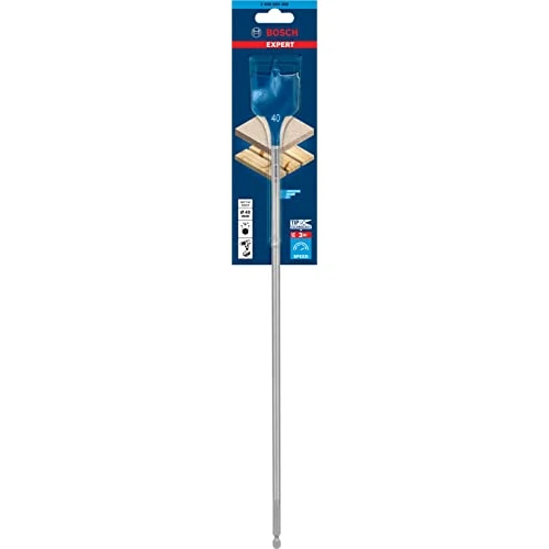 Bosch Professional 1x Mecchie a spada Expert SelfCut Speed (per Legno tenero, Truciolato, Ø 40,00 mm, Lunghezza 400 mm, accessorio Trapano a percussione)