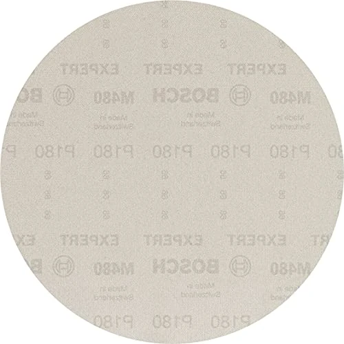 Bosch Professional 25 x Mallas de lija Expert M480, para Madera dura, Pintura sobre madera, 225 mm, Grano 180, Accesorios Lijadora de cartón-yeso