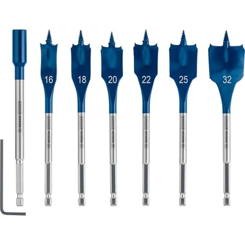 Bosch Professional 7x Set di mecchie a spada Expert SelfCut Speed (per Legno tenero, Truciolato, Ø 16-32 mm, accessorio Trapano a percussione)