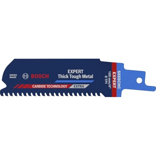 Oferta limitada: Bosch Professional 1x Hoja de sierra sable Expert `Thick Tough Metal` S 555 CHC (para Acero resistente, Hierro fundido, Longitud 100 mm, accesorios Sierra sable) de 17.36 € a 17.36 € (ahorro 0.00%)